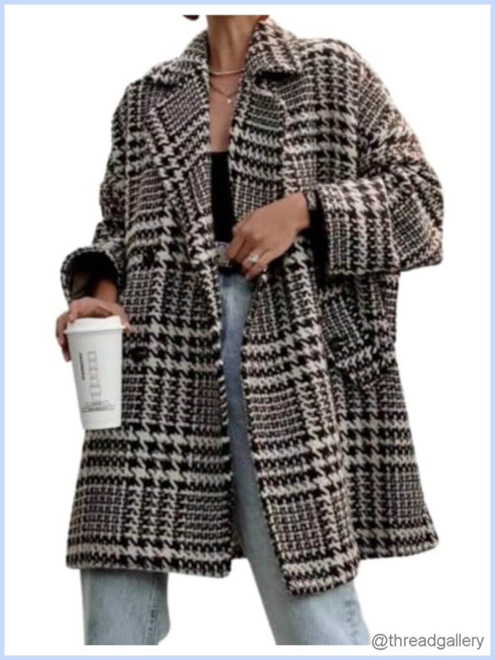 Women's Winter Wool Blend Pea Coat Double Breasted Notch Lapel